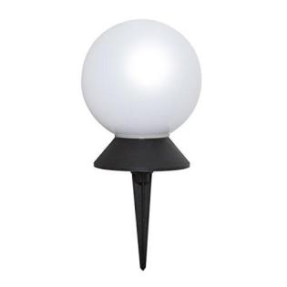 LED Solarkugel 25 cm weiß für Garten und Teich