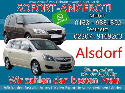 Kaufe jedes Auto Alsdorf Ankauf von Autos Alsdorf - Fairen Preis verkaufen
