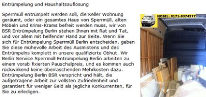 Sofort Sperrmüll Abholung Entrümpelungen Berlin-sofort-transport-umzug-5-euro