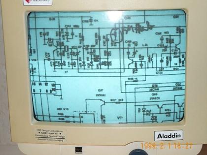 Elektron. Mikroskop TeleSensory ALADDIN AL5A Bildschirm Lesegerät -MPR2 Bildschi