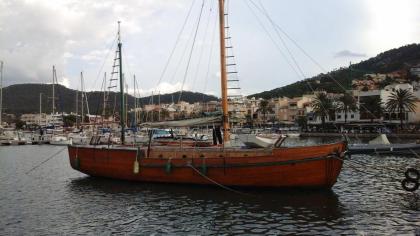 17 m Holzkutter aus Eiche neu aufgebaut