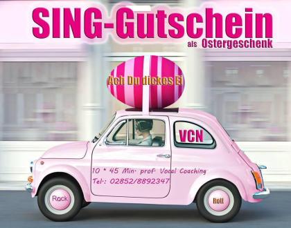 Gesangsuntericht von prof. Studiosängerin Vocal Coach auch als Gutschein