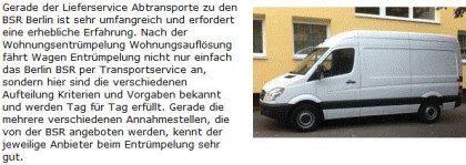 Möbel entsorgen preiswert dann Transporttaxi-Moebeltaxi-Berlin