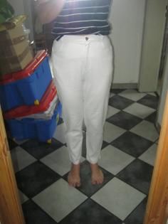 Weiße Jeans