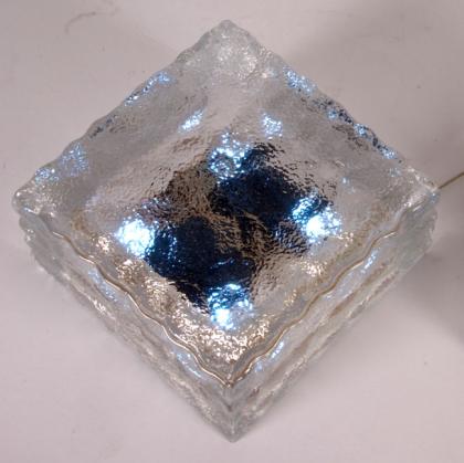 Solar-Bodeneinbauleuchte 10 x 10 cm mit gelber LED
