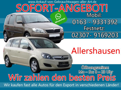 Kaufe jedes Auto Allershausen Ankauf von Autos Allershausen - Fairen Preis ver