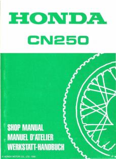 Honda Helix CN 250 Werkstatthandbuch Reparaturanleitung