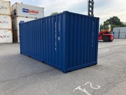 Seecontainer 20 fuß blau/ Materialcontainer