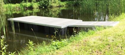 Schwimmponton 4 x 2 x 0 5 Aluminium Schwimmkörper Pontonboot Partyfloss Fallrep