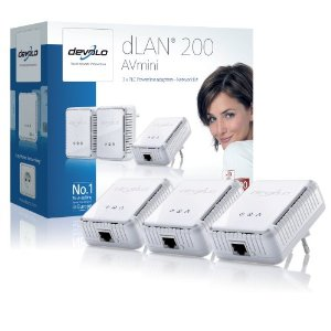 Devolo D Lan 200 AV Mini Stecker Powerkit 3 Set