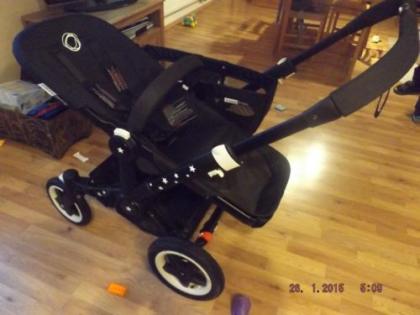 Bugaboo Donkey Mono silber foliert schwarz