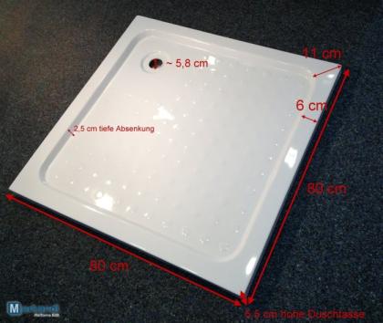 Duschtasse Duschwanne Extra Flach 5 5cm aus Sanitäracryl - ALLE GRÖßEN