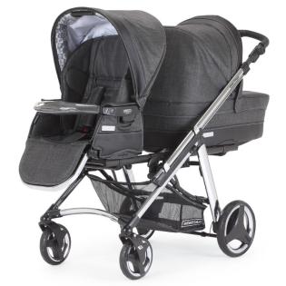 Praktischer Zwillings- und Geschwisterkinderwagen von Bebecar One Two