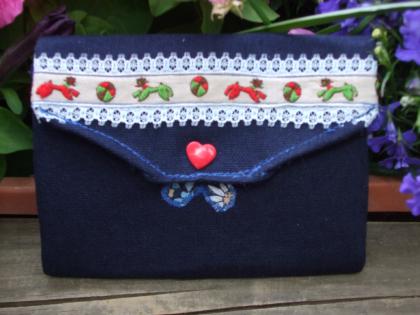 Trendige Geldbörse / Brieftasche mit Pudel Unikat Neu