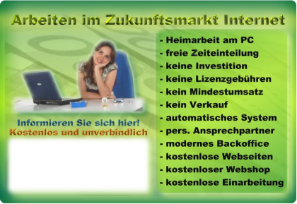 Heimarbeit - Existenz oder Nebenjob ohne Startkapital