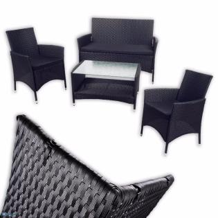 7 teiliges In- Outdoor-RATTAN-Lounge-Set Gartenset Stuhl Sessel