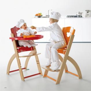 Hoch Stuhl Baby Pali Pappy-Re aus Holz mitwachsend von Pali-World