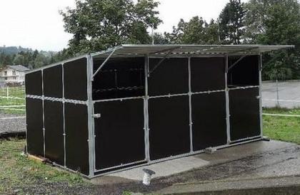 Neuheit Weidehütte mobil zerlegbares Stecksystem als Pferde Wetterschutz