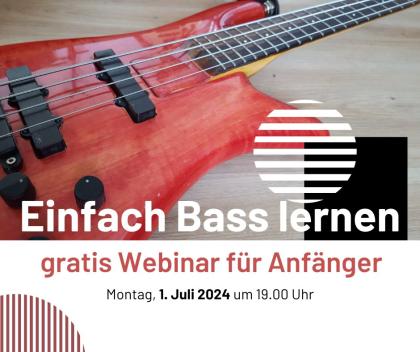 Einfach Bass lernen Webinar für Einsteiger