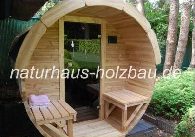 Gartensauna Fasssauna Saunafass Aussensauna Saunakota Saunaofen Saunabau
