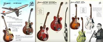 1960er E Guitar Sammlung Höfner Framus Hagström Klira Hopf Welson VoxAD30VT-Amp Röhrenecho Amp. suc