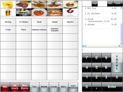 Kassensoftware Gastronomie - mit vielen Extras wie Funklösung Tischreservierun