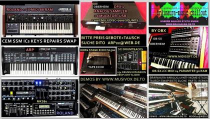 Roland MKS 80 Programmer und Sammlungs Auswahl ARP OBERHEIM SCI UA bis 3 Stück max 80er ANAL
