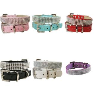 Hundehalsband Strass verschiedene Farben und Größen