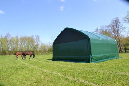 AKTION Weidezelt Weideunterstand XXL Lagerzelt Zelt Unterstand Koppel