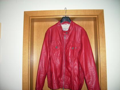 Schöne Damenjacke Original CECIL Gr. 44 rot in Bikerstyle Lederimitat NEU