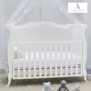 Shabby chic Baby- und Kinderbett umbaubar zum schicken Stilsofa Azzurra Design