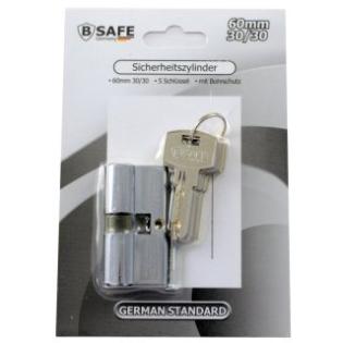 Sicherheits Knaufzylinder 60mm 30/30 mit 5 Schlüsseln
