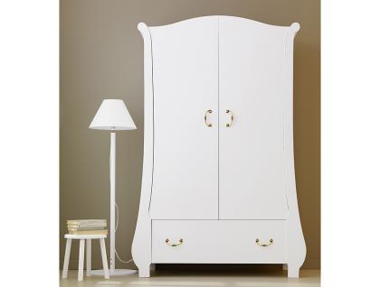 Luxuriöser Kleiderschrank Tulip mit goldenen Griffen