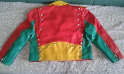 Mädchen Lederjacke Gr. 116-128 Mehrfabig