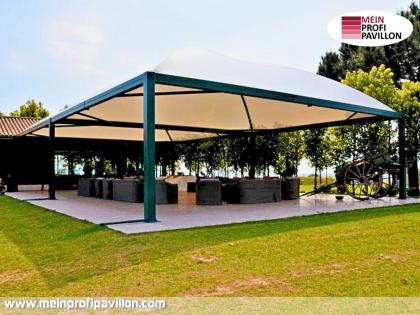 Pavillon 8x8 Überdachung Pagodenzelt Festzelt Pvc Terrassendach Pergola Terrasse