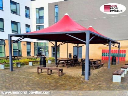 Pavillon 5x6 Überdachung Pagodenzelt Pvc Schule Universität Campus