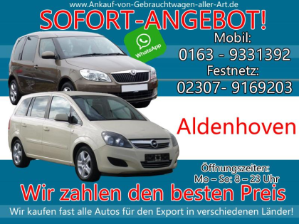 Kaufe jedes Auto Aldenhoven Ankauf von Autos Aldenhoven - Fairen Preis verkauf