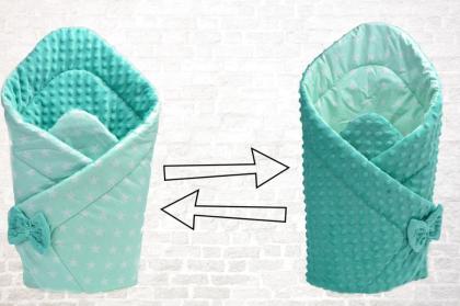 Babyhörnchen Minky 80x80 zweiseitig Nestchen Steckkissen Matratze Matte Neuware