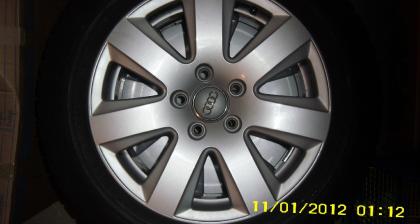 Alufelgen mit Winterreifen Audi A4 A6 Dunlop Wintersport