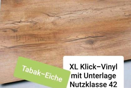 120m - Klick-Vinyl Boden mit Trittschalldämmung Orginalverpackt
