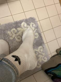 Getragene Socken