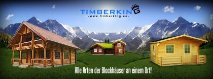 Alle Arten der Blockhäuser an einem Ort
