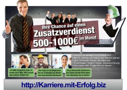 Nebenberufliche Bürotätigkeit von zu Hause aus.