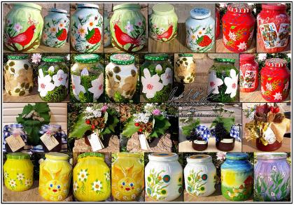 Kunstvoll handbemalte Antike Dekorationen Shabby Chic Vintage .