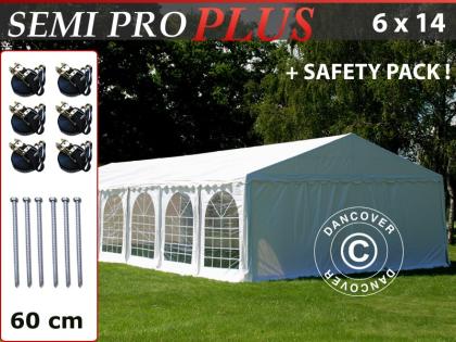Partyzelt-Semi PRO plus 6x14 m