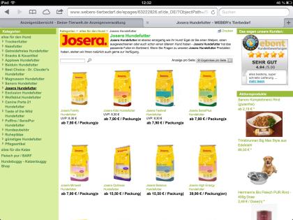 JOSERA Hundefutter - Versandkostenfrei ab 49 Euro