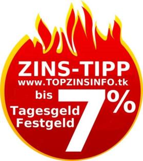 Bis 7 auf Tages- und Festgeld