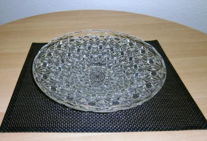 Bleikristall Schale/ Platte
