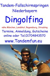 Tandem-Fallschirmspringen Gutschein - Amberg - Regensburg - Weiden - Cham - Schw