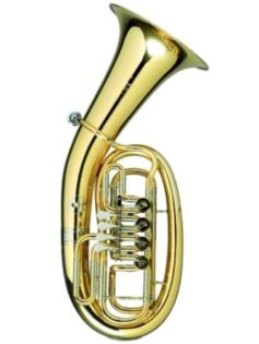 Melton Meisterwerk Kaiser - Bariton 4 Zylinderdrehventile Mod. MWK34-L aus Gol